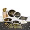Metallic Happy Birthday Disposable Tableware Kit for 8 Guests 89 Pc